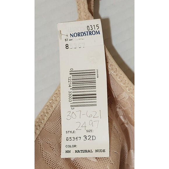 NWT Wacoal Womens Awareness Bra Size 32D Natural Nude Underwire Mesh Lined 85367 - Picture 2 of 9